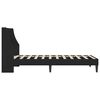 vidaXL Bettrahmen mit Kopfteil Schwarz 80 x 200 cm Samt