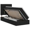 vidaXL Aufbewahrungsbett mit Matratze Schwarz 90 x 190 cm Stoff