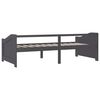 vidaXL Tagesbett 3-Sitzer Dunkelgrau Massivholz Kiefer 90x200 cm