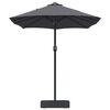 vidaXL Gartenparasol Anthrazit 385 x 209 x 244 cm Stoff