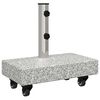 vidaXL Sonnenschirmst&auml;nder Grau 45 x 25 x 45 cm Granit