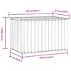 vidaXL Gartenbox Braun 149x99x93 cm