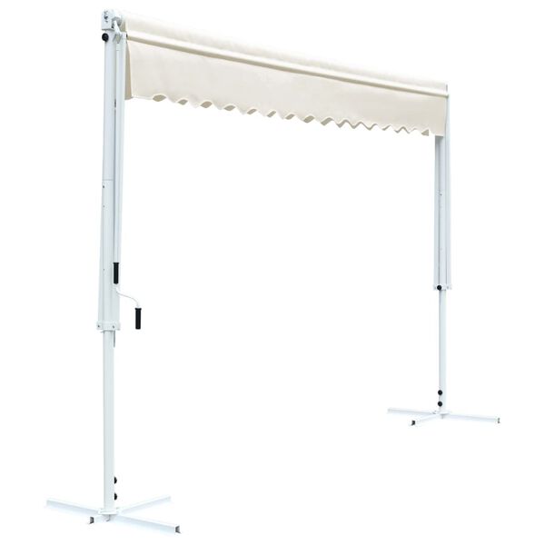 vidaXL Freistehende Markise Cremefarben 4 x 3 m
