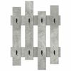 vidaXL Wandmontierter nachttisch Beton Grau 60 x 3 x 82 cm