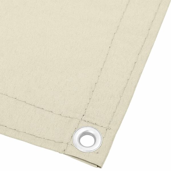 vidaXL Balkon-Sichtschutz Creme 90x800 cm 100 % Polyester-Oxford