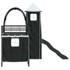 vidaXL Kinderloftbett Schwarz 99,5 x 190 cm Metall