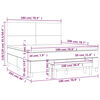 vidaXL Boxspringbett mit Matratze Schwarz 180x200 cm Stoff
