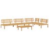 vidaXL Sofa Set mit Kissen Uni 5 pcs Anthrazit Massivholz Akazie