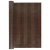 vidaXL Balkon-Sichtschutz Braun und Schwarz 1000x80 cm Poly Rattan