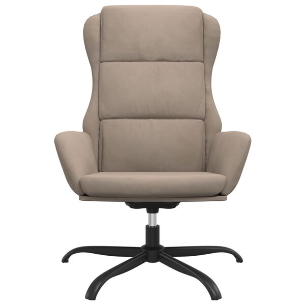vidaXL Relaxsessel Taupe Wildleder-Optik