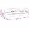 vidaXL Eckbettgestell mit Kopfteil Taupe 100 x 200 cm Stoff