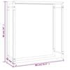 vidaXL Brennholzregal Mattschwarz 80x28x86 cm Stahl