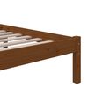 vidaXL Massivholzbett Honigbraun 90x200 cm