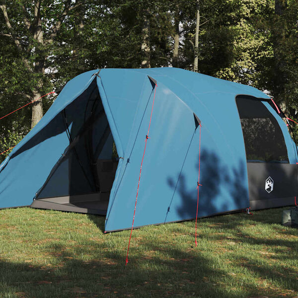 vidaXL Kuppelzelt mit Dach mit Speicher Blau 455 x 252 x 178 cm
