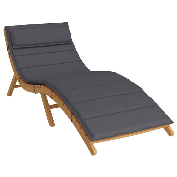 vidaXL Sonnenliegen-Auflage Anthrazit 180x60x4 cm Oxford-Gewebe