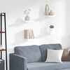 vidaXL Schweberegale 4 Stk. Wei&szlig; 23x23,5x3,8 cm MDF
