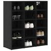 vidaXL Schuhschrank mit Regal Schwarz Eichen-Optik 77,5 x 30 x 83,5 cm