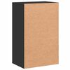 vidaXL Beistellschrank Schwarz 56,5x39x90 cm Holzwerkstoff