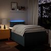 vidaXL Boxspringbett mit Matratze Blau 120x200 cm Stoff