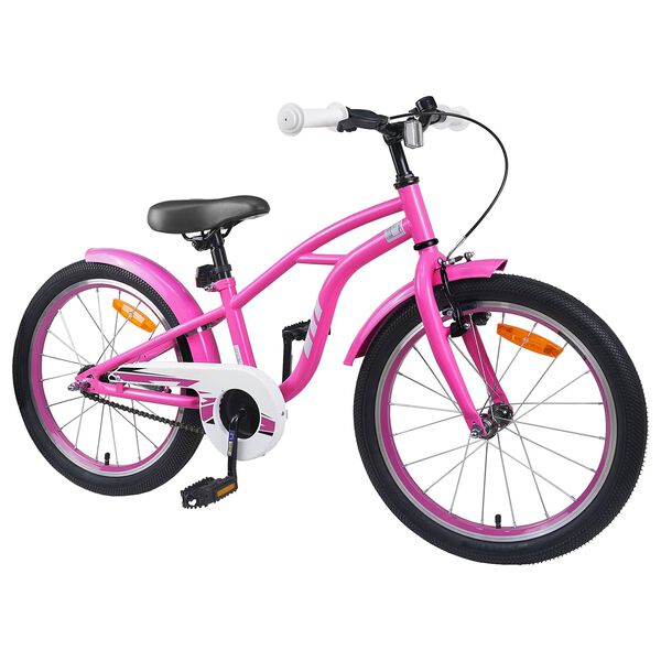 vidaXL Kinderfahrrad 20 Zoll f&uuml;r 6-11 Jahre alt Dunkelrosa