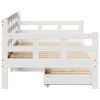 vidaXL Tagesbett mit Schubladen Wei&szlig; 90x190 cm Kiefernholz
