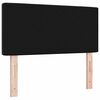 vidaXL Kopfteil mit Kopfteil Schwarz 90 cm Kunstleder