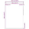 vidaXL Duschrollo 140x240 cm Quadratmuster