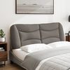 vidaXL Kopfteil-Kissen "Hvar" Taupe 140 cm Stoff