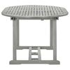 vidaXL Gartentisch Grau 200x100x75 cm Massivholz Akazie