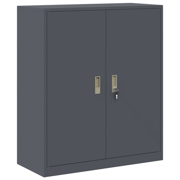 vidaXL Aufbewahrungsschrank Anthrazit 90 x 40 x 105 cm Stahl