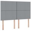 vidaXL Bett mit Stauraum und LED Hellgrau 140 x 200 cm Polyester
