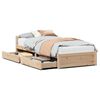 vidaXL Massivholzbett ohne Matratze 75x190 cm Kiefernholz