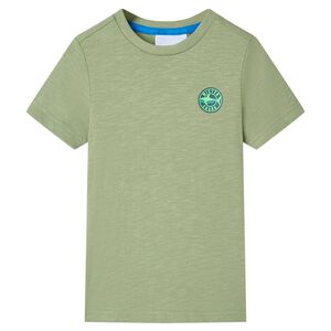 vidaXL Kinder-T-Shirt Helles Khaki 116