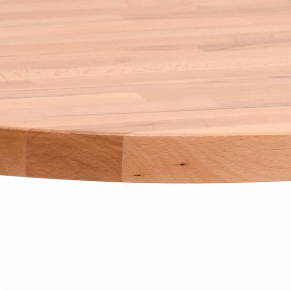 vidaXL Tischplatte &Oslash;70x2,5 cm Rund Massivholz Buche