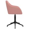 vidaXL Esszimmerst&uuml;hle 4 Stk. Drehbar Rosa Samt