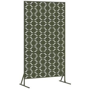 vidaXL Sichtschutz Oliv 100 x 50 x 180 cm Stahl
