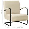 vidaXL Sessel Creme Stoff