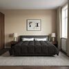 vidaXL Sommerdecke Gepolstert Anthrazit 220 x 240 cm Mikrofaser