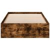 vidaXL Bettgestell mit Schubladen R&auml;uchereiche 90x190 cm Holzwerkstoff