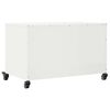vidaXL TV-Schrank Wei&szlig; 68x39x43,5 cm Stahl