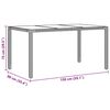vidaXL Garten Essgruppe 7 pcs Braun Poly-Rattan