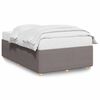 vidaXL Bettgestell ohne Matratze Taupe 120x190 cm Stoff