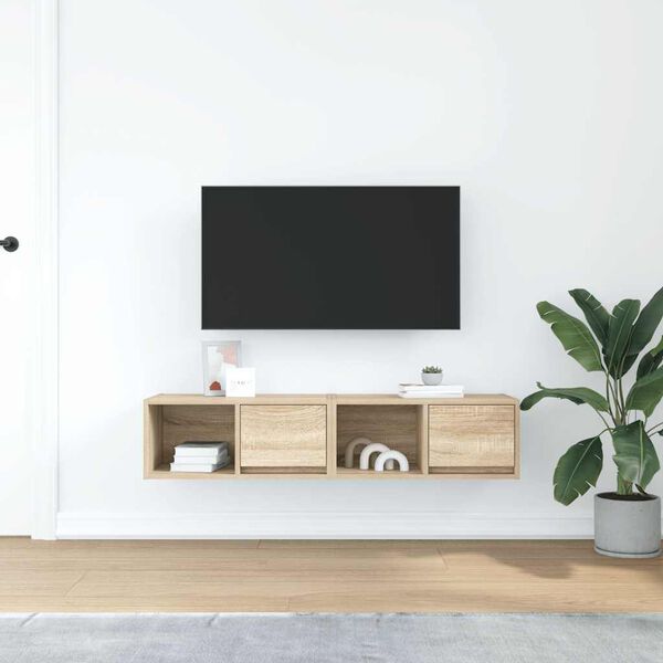 vidaXL TV-Schr&auml;nke 2 Stk. Sonoma-Eiche 60x31x25,5 cm Holzwerkstoff