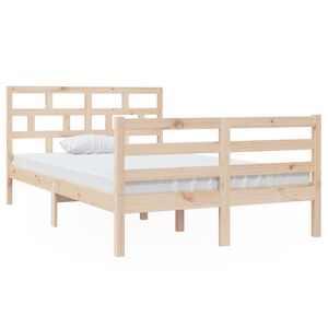 vidaXL Massivholzbett ohne Matratze 120x200 cm