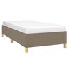 vidaXL Bettgestell ohne Matratze Taupe 90x190 cm Stoff