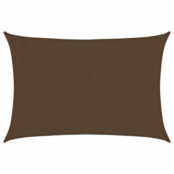 vidaXL Sonnensegel 160 g/m&sup2; Braun 3x5 m HDPE
