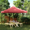 vidaXL Party-Zelt Bordeauxrot 292 x 292 x 315 cm Oxford-Stoff