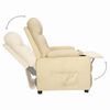 vidaXL Relaxsessel Creme Stoff