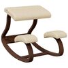 vidaXL Kniestuhl Creme 48x71x51 cm Birkensperrholz