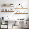 vidaXL Wandregal 4 pcs Beige 120 x 23,5 x 4 cm Holzwerkstoff